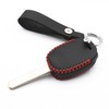 WFMJ Leather Smart 4 Buttons Key Fob Case Cover Chain