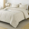 Andency Beige Tufted Comforter Set King(104x90Inch), 3 Pieces(1 Boho Comforter,