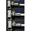 Stainless Steel Water Supply Adapter 1/2" x 1/2" x 1/4"