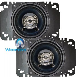 Focal pkg FOCAL AUDITOR RIP-100C 2-WAY CAR 4" COAXIAL SPEAKERS + 4x6" METAL PLATE NEW