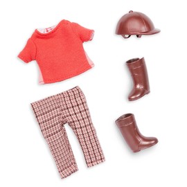 Lori Briella Rider Doll - Mini Doll 15 cm with Doll Clothes and Blonde Long Hair, Riding Helmet, Riding Boots - Toy for Children from 3 Years