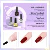 24 Pcs Gel Nail Polish Kit Glittering Nailkit For Gift