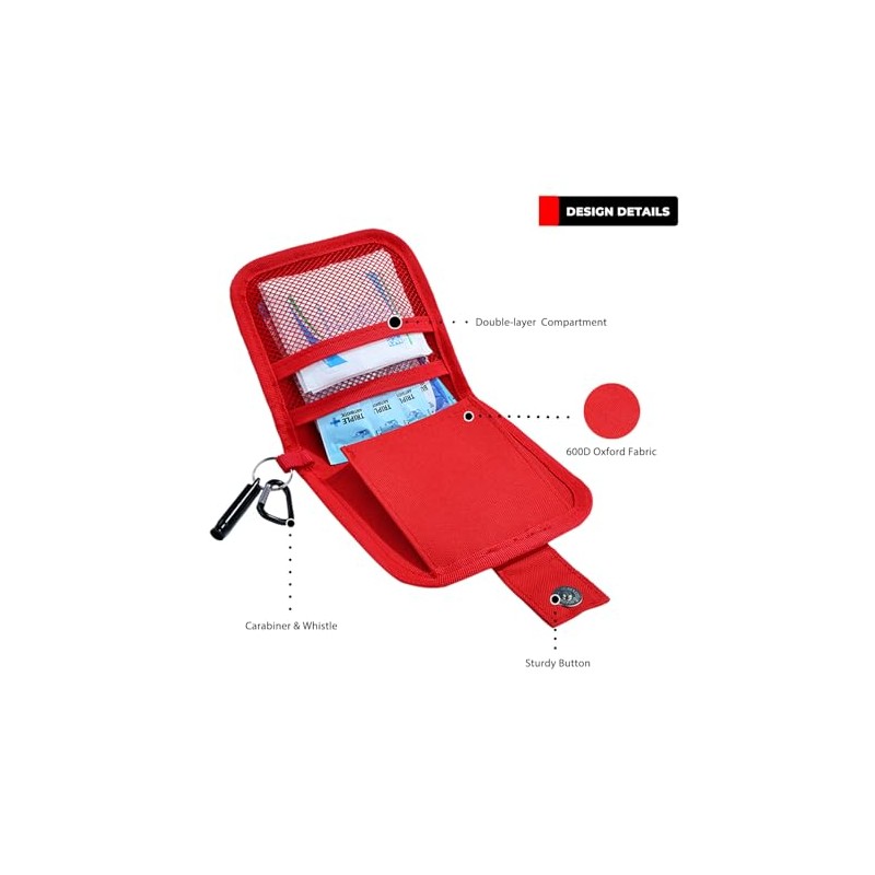 137-Piece Mini First Aid Kit for Home, Travel, and Outdoor
