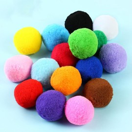 Rockreyoa Pack of 30 5 cm Pompoms Colourful Pompoms Large Fluffy Pom Poms Plush Balls for Crafts DIY Crafts Easter Christmas Children Party Decoration Garlands Hair Accessories Tassels Green