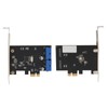 2 Port PCI Express to Dual 20pin USB 3.0 Cards