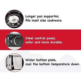 Max Gas Stove MS-2500 (Black), 8000 BTU, Camp Stove, with Carrying Case