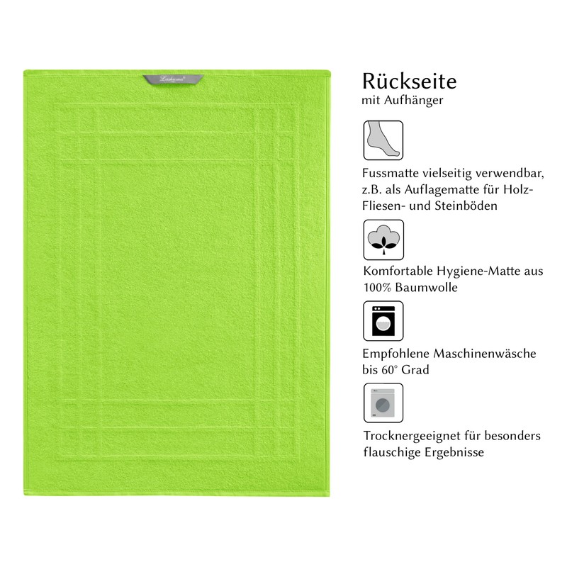 Lashuma Linz Bathroom Rug Terry Cloth 50 x 70 cm