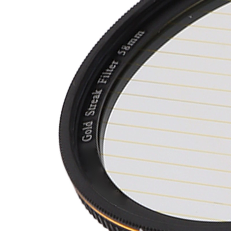 Gold Streak Filter Light Flare Effect Filter Optical Glass Camera