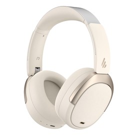 Edifier W80 Over Ear Headphones with -49dB Active Noise Cancelling, LDAC AAC Hi-Res Wired & Wireless, AI Clear Call, Fast Charging, Multipoint Connection, Bluetooth V5.4 - Ivory