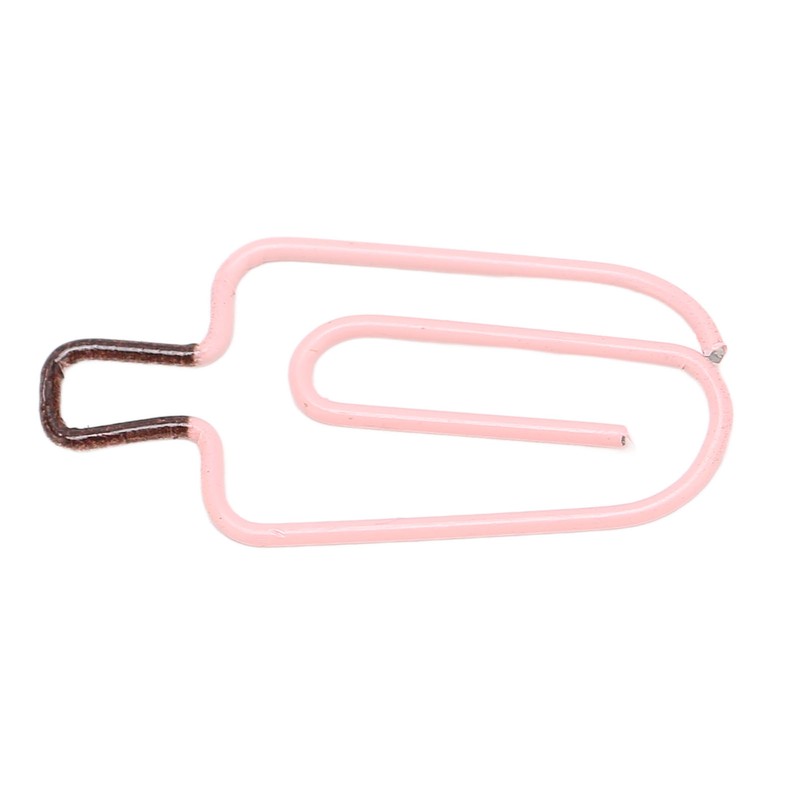 100PCS Ice Cream Paper Clips Metal Funny Cute Paper Clamp
