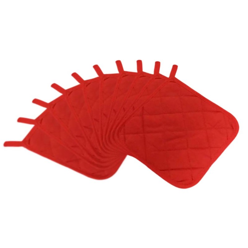 Lobyn Value Packs Economical Lightweight Bulk Potholders Ten (10) Pack