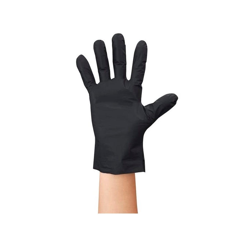 Temress Outdoor TPE Gloves 847T Black [100 Sheets] L Size