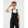 Haloumoning Kids Boys Adjustable Strap Denim Bib Overalls Elastic Waistband