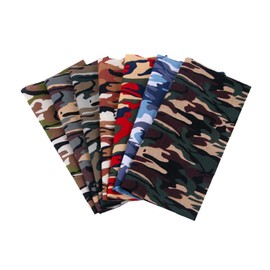 BrightGlow Camouflage Print Fabric 100% Cotton Fabric Sold by the Metre Cotton Patchwork Fabrics Package Camouflage Printed Cotton Quilting Fabric Fat Quarters Fabric Craft Sewing Fabric Costume