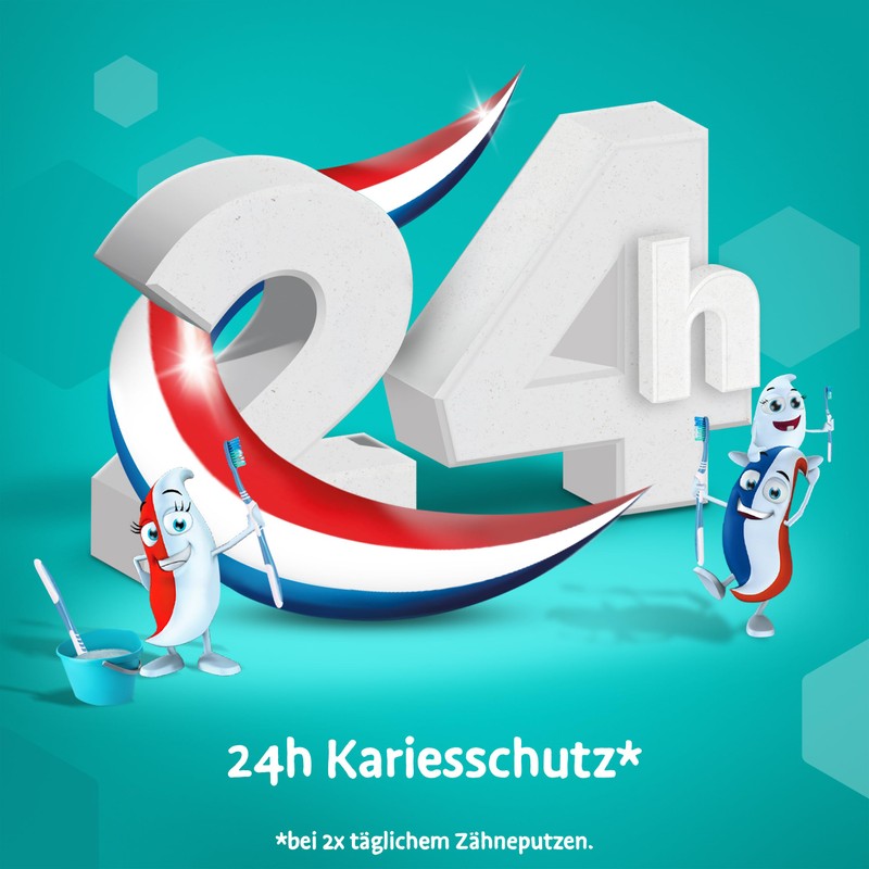 Odol-med3 Juniorzahn Zahnpasta, Zahncreme für Kinder ab 6 Jahren zum
