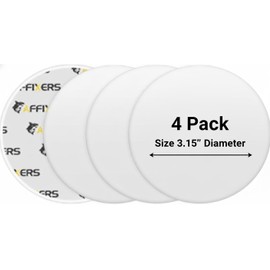 AFFIXERS Door Stoppers for Wall – Clean and Dry Surface Required for Strong Adhesive, Sound Dampener Door Knob Wall Protector, Silicone Door Stop Bumpers Guard for Walls (4, Large -3.1")