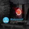 Partsam 8Pcs 4 Inch Round Led Stop Turn Tail Lights