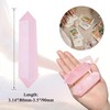GUJOXILA 8-9 cm Rose Quartz Large Crystals Stones Hexagonal Gemstones