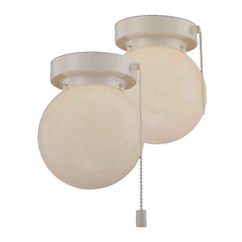 Project Source 2 -Light 6-in Gloss WhiteFlush Mount Light 2