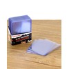 QWORK® Regular Toploader Card Sleeves 7.6 x 10.2 cm Transparent