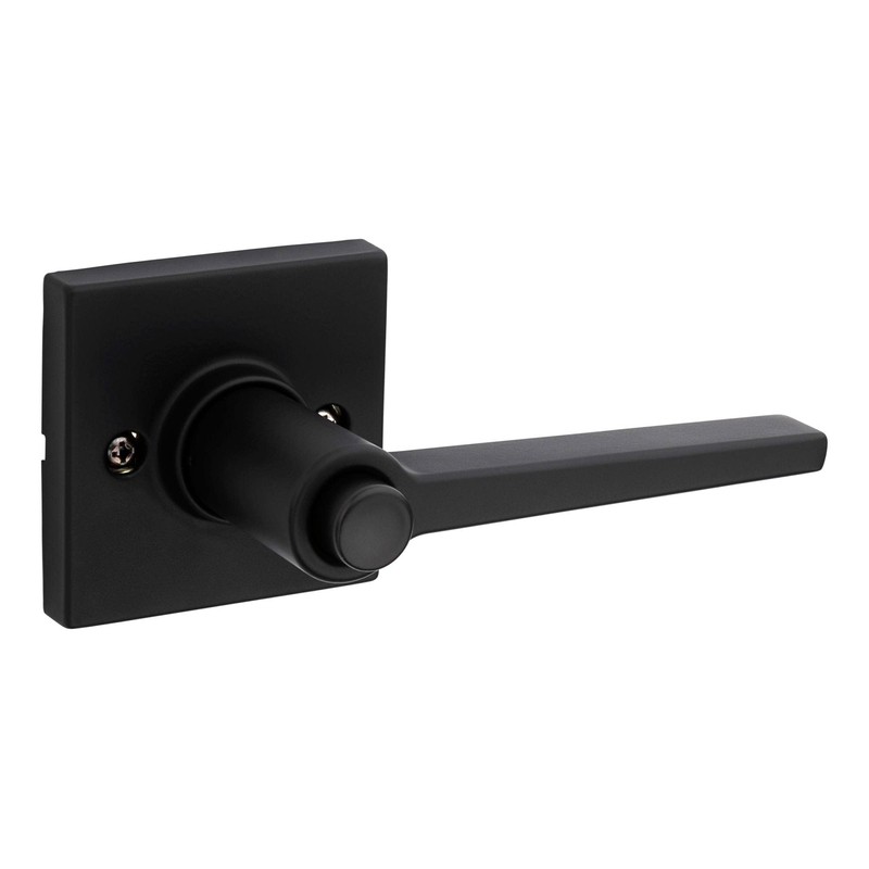 Kwikset Safe Lock Daylon Lever Square Rose Privacy Lock Satin