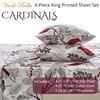 Virah Bella 4-Piece King-Size Printed Microfiber Bed Sheet Set -