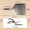 AGG Perforated Pizza Peel - 13x12 inch Stainless Steel Pizza