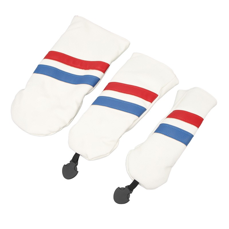 3PCS Golf Club Head Cover for Driver Fairway Woods Headcovers