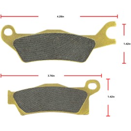 Brake Pads for Can-Am Outlander EFI XT XT-P XMR DPS Max XT/XT-P/XMR/DPS 450/570/650/800R/850/1000,Front and Rear Severe Duty Replacement Brake Pads