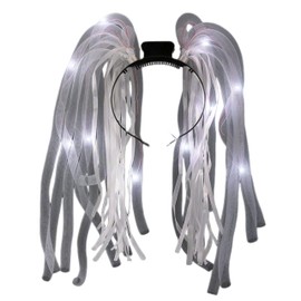 blinkee White LED Noodle Headband Flashing Dreads | Headband Department | 1 Unit per ordered quantity