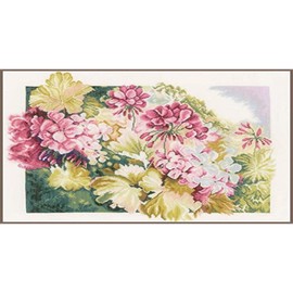 Lanarte Geraniums (Linen), NA, 49 x 41cm