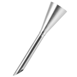Cream Puff Piping Tip, Piping Nozzles, Stainless Steel Long Puff Nozzle Tip Icing Piping Tools for Filling Donuts Cupcakes Decorating Supplies (Silver)