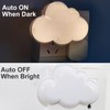 AUSAYE 4Pack Sensor LED Night Light Plug in Lamp Cloud