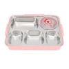 Lunch Box with Lid 5 Compartments Heat Preservation Stainless Steel