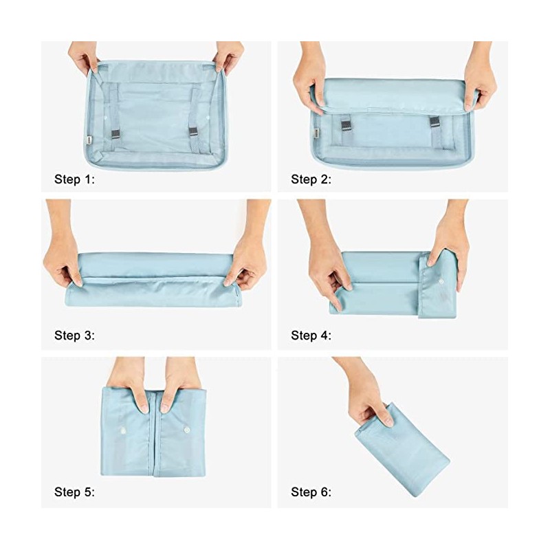 Packing Cubes, 9 Set Packing Cubes with Shoe Bag &