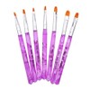 Haobase 7Pcs Nail Art Pen Brush Uv Gel Acrylic Painting