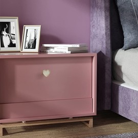 YOUYOUULU 4Pcs Golden-Brass-Heart-Drawer-Knobs, White-Crystal-Cabinet-Knobs, Gold-Copper-Furniture-Cupboard-Dresser-Handles (White Crystal)