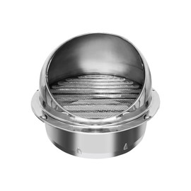 150mm Dryer Vent Cover Stainless Steel Round Exhaust Grill Ventilation Outlet Wall Air Vent Dryer Hood External Extractor