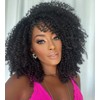 WIGER Kinky Curly Braiding Hair Marlybob Crochet Hair Black Jerry