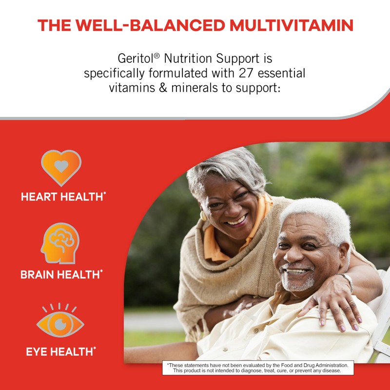 Geritol, Multivitamin Supplement, Contains Antioxidants, Vitamins B, C, E &