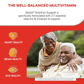 Geritol, Multivitamin Supplement, Contains Antioxidants, Vitamins B, C, E & D and Iron, 27, Minerals, Gluten-Free, Non-GMO, No Artificial Sweeteners, 40 Tablets, 2 Pack