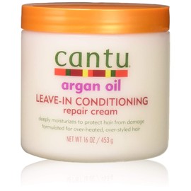 Cantu Argan Oil Leave-In Conditioner Repair Cream 16 Ounce (473ml) (3 Pack)