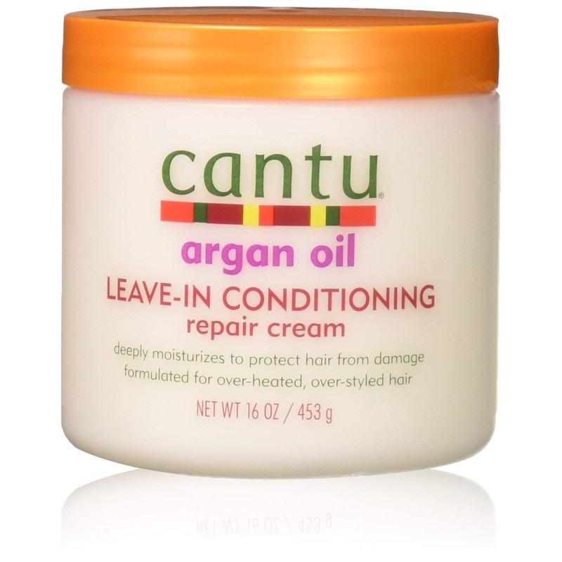 Cantu Argan Oil Leave-In Conditioner Repair Cream 16 Ounce (473ml)
