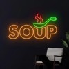 Soup Neon Sign, Soup Led Sign, Soup Neon Light, Food