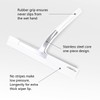Shower Squeegee for Glass Doors, 10 Inch Width Silicone Rubber