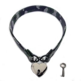 Succuba Padlock Choker Collar Necklace Lolita Collar Cat Kitty Velvet Necklace with Lock and Key for Women and Men (A, Inches, 18.00)