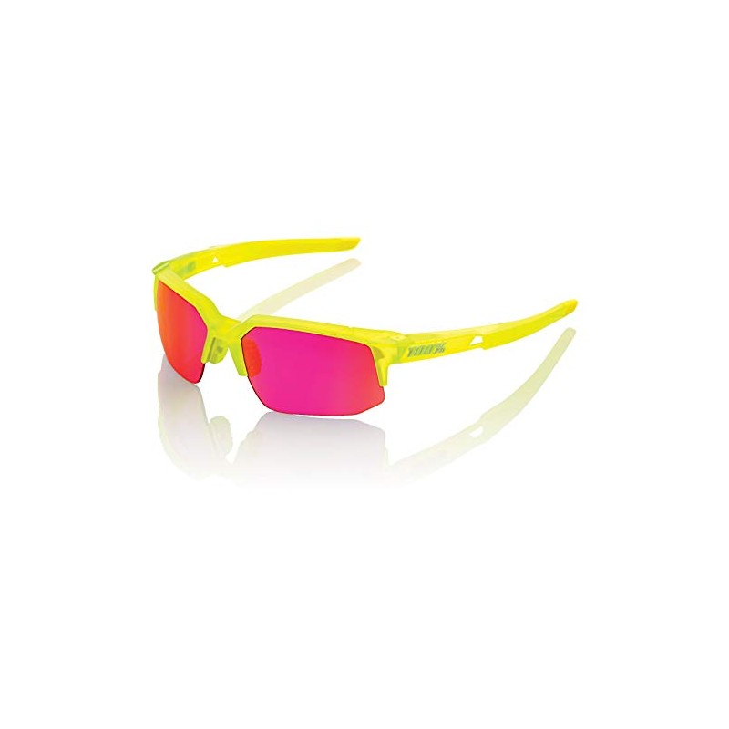 Inconnu 100% speedcoupe Sunglasses Unisex Adult, Yellow/Pink