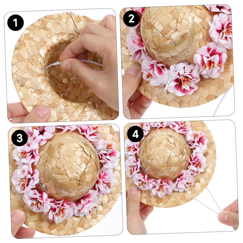 TEHAUX 5sets Elastic String Elastic Cords Stretch Round String Braided