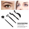 4 Pieces Folding Eyebrow Comb Eyelash Separator Grooming Brush Portable