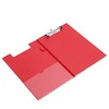 Rapesco A4+ Clipboard Foldover with Film Pocket PVC - Red